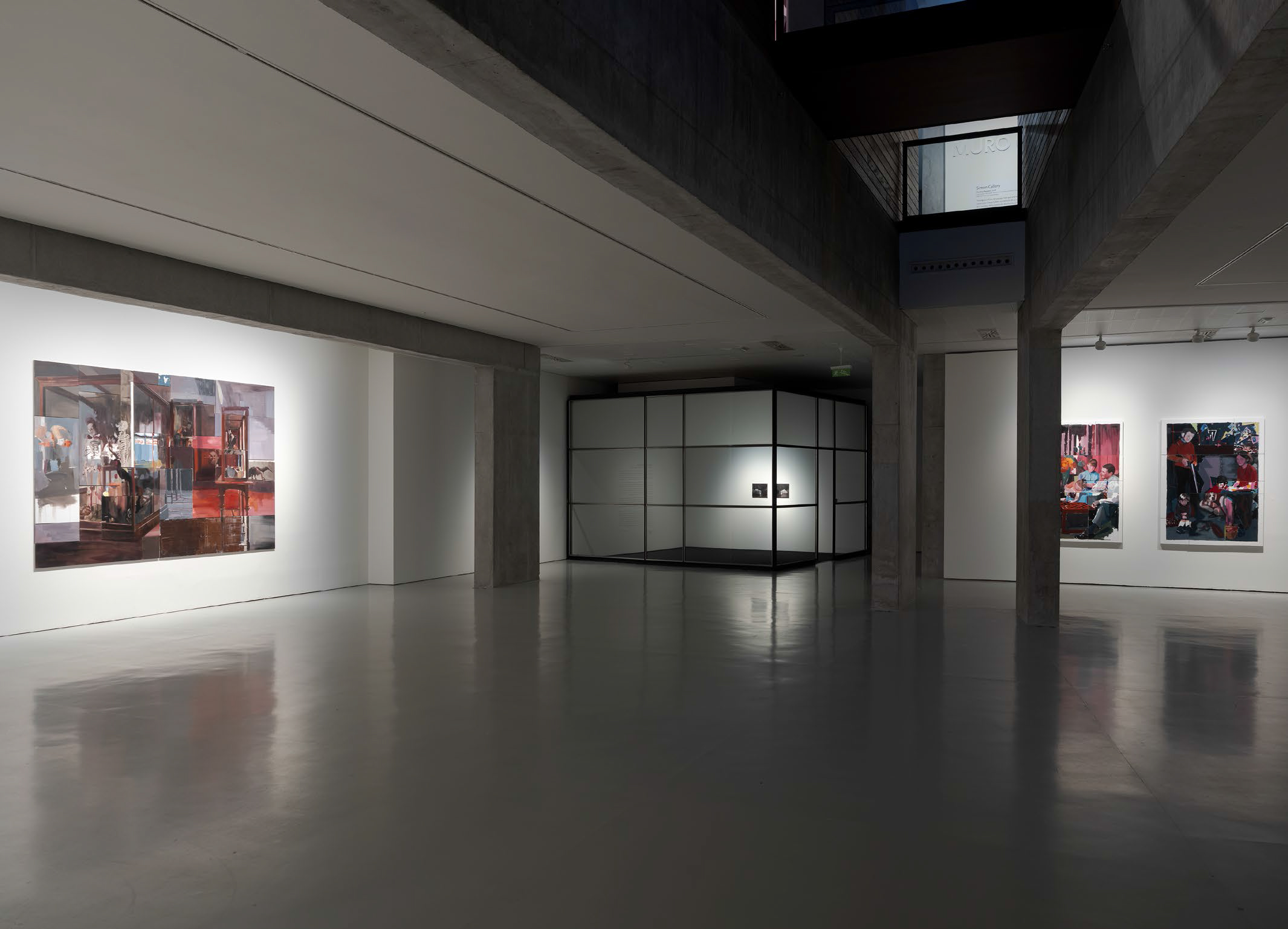 Obra y vista de exposición de Nacho Martín Silva